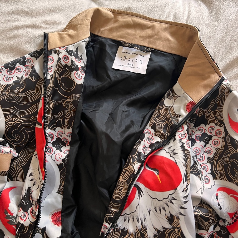 Urban Outfitters Vintage Chinese Dragon Bomber Jacket